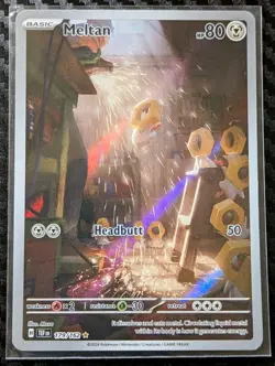 Meltan 179/162 Temporal Forces IR Holo Pokemon Card NM Condition - Image 1