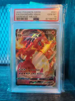 Charizard VMAX 020/189 Darkness Ablaze Pokemon Card PSA 10 - Image 1