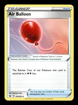 Pokemon TCG: Sword & Shield Base Set Card - Trainer: Air Balloon - 156/202 - Image 1