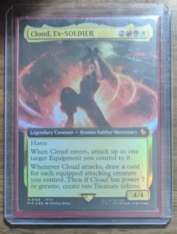 MTG Cloud, Ex-SOLDIER Extended Art Foil from Commander: Final Fantasy NM - Image 2