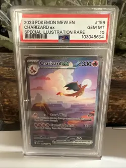 2023 Pokemon Scarlet & Violet 151 Charizard ex #199/165 PSA 10 - Image 1
