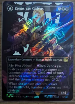 MTG Zenos yae Galvus Borderless Surge Foil from UB Final Fantasy NM - Image 1