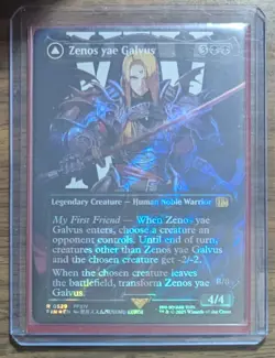 MTG Zenos yae Galvus Borderless Surge Foil from UB Final Fantasy NM - Image 3