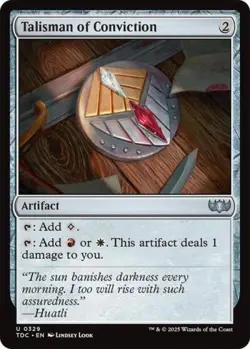Talisman of Conviction - Near Mint MTG Commander: Tarkir: Dragonstorm - Image 1