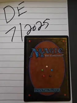 **MTG Scrubland Revised Edition Artist Signed** - Image 2