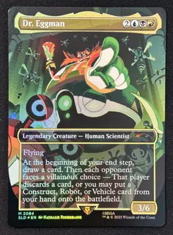 Dr. Eggman Rainbow Foil MTG SLD Secret Lair x Sonic The Hedgehog NM Mythic - Image 1