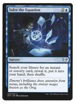 Magic The Gathering - Solve the Equation, Strixhaven, #054 Uncommon NM - Image 3