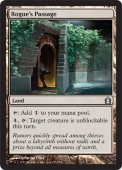MTG Rogue's Passage - Foil, Moderate Play, English Return to Ravnica - Image 2