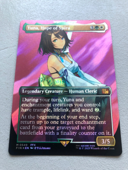 Mtg Magic Final Fantasy Yuna Hope of Spira Surge FOIL 549 Borderless English NM - Image 5