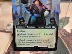 0422 Adelbert Steiner FIN EXTENDED ART FOIL Final Fantasy Card MTG FFIX White - Image 8