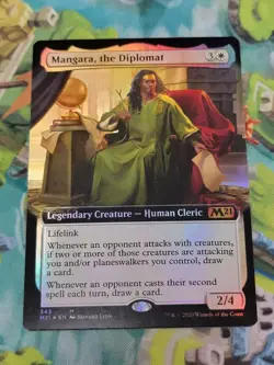 MTG Mangara, The Diplomat Foil Full Art M21 LP - Image 1