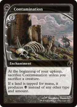 MTG - Contamination (Future Sight) - Mystery Booster 2 - Damaged / Poor - Normal - Image 2