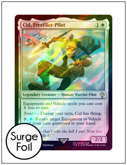 1x Cid, Freeflier Pilot, Surge Foil, Final Fantasy, Magic MTG NM - Image 2