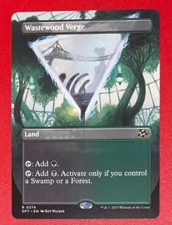 2025 Magic The Gathering -Aetherdrift-Wastewood Verge Borderless #374 Non Played - Image 2