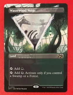 2025 Magic The Gathering -Aetherdrift-Wastewood Verge Borderless #374 Non Played - Image 5