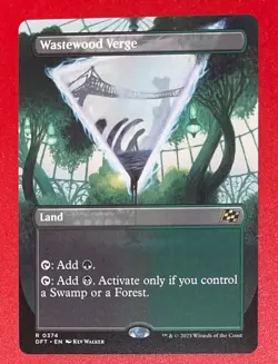 2025 Magic The Gathering -Aetherdrift-Wastewood Verge Borderless #374 Non Played - Image 6