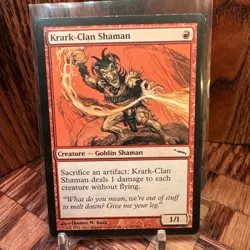 MTG x1 KRARK-CLAN GOBLIN 1x NM Mirrodin MRD #98 (Free Shipping) Pauper EDH Magic - Image 1
