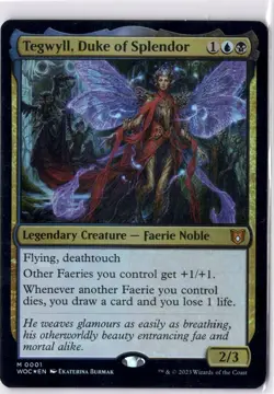 Tegwyll, Duke Of Splendor NM* FOIL Wilds Of Eldraine Commander 0001 -UnltdCards - Image 1