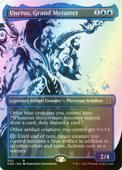 MTG Unctus, Grand Metatect  Borderless Foil ** All Will Be One ** English (NM) - Image 3