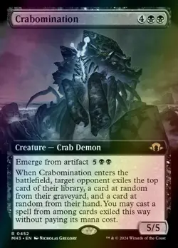 MTG Crabomination Extended Art Foil ** Modern Horizons 3 ** English (NM) - Image 1