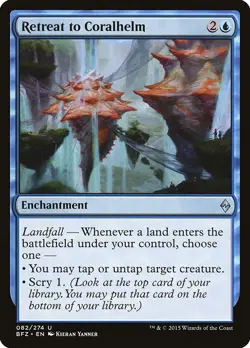 MTG Retreat to Coralhelm ** Battle for Zendikar ** English (LP) - Image 1