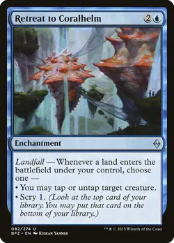MTG Retreat to Coralhelm ** Battle for Zendikar ** English (LP) - Image 3
