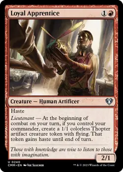 MTG Loyal Apprentice ** Commander Masters ** English (NM) - Image 1