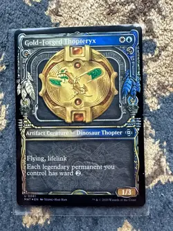 Gold-Forged Thopteryx SHOWCASE HALO FOIL, March of the Machine Aftermath - Image 1
