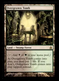 MTG Overgrown Tomb LP Light Play Ravnica: City of Guilds [55] - Image 1