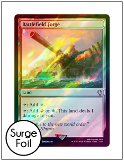 1x Battlefield Forge, Surge Foil, Final Fantasy, Magic MTG NM - Image 2