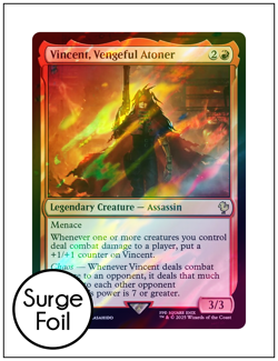 1x Vincent, Vengeful Atoner, Surge Foil, Final Fantasy, Magic MTG NM - Image 2