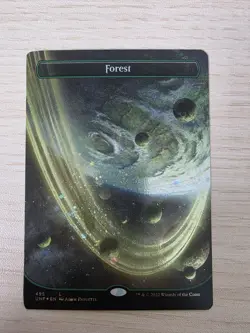 Forest (495) (Borderless) (Galaxy Foil) Unfinity Foil - Pack Fresh - Image 1
