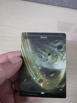 Forest (495) (Borderless) (Galaxy Foil) Unfinity Foil - Pack Fresh - Image 2