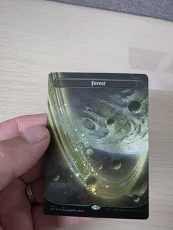 Forest (495) (Borderless) (Galaxy Foil) Unfinity Foil - Pack Fresh - Image 5