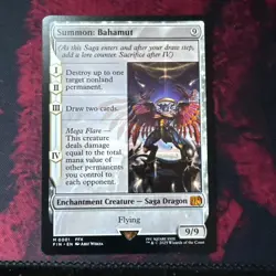 Magic the Gathering Final Fantasy Summon Bahamut Mythic Card Non-Foil - Image 2