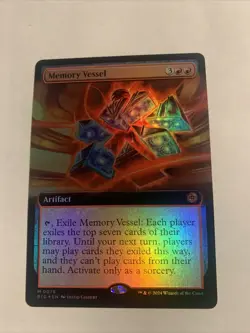 Memory Vessel EXTENDED FOIL, The Big Score, MTG NM/M - Image 1