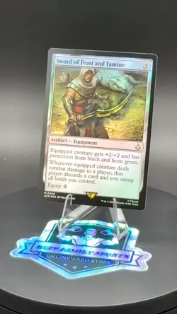 MTG Foil Mythic SWORD OF FEAST AND FAMINE UB:Assassin's Creed ACR 0099 - Image 2