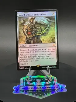 MTG Foil Mythic SWORD OF FEAST AND FAMINE UB:Assassin's Creed ACR 0099 - Image 3