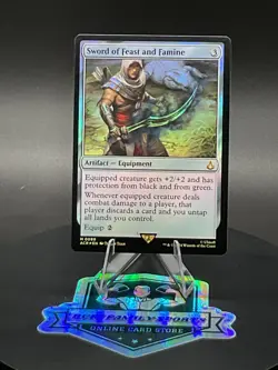 MTG Foil Mythic SWORD OF FEAST AND FAMINE UB:Assassin's Creed ACR 0099 - Image 4
