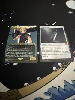 Buster Sword And Cloud, Ex Soldier (borderless) Non Foil Final Fantasy Magic - Image 1