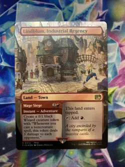 Lindblum, Industrial Regency (Borderless) Final Fantasy Foil MTG R 0312 NM - Image 1