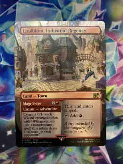 Lindblum, Industrial Regency (Borderless) Final Fantasy Foil MTG R 0312 NM - Image 4