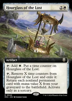 MTG Borderless Commander: Modern Horizons 3 M3C Hourglass of the Lost MINT - Image 1