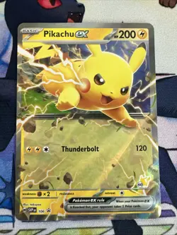 Pikachu ex SVP106 Scarlet & Violet Black Star Promo Holo Pokemon Card NM - Image 5