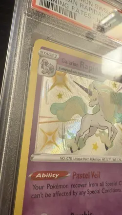 Pokemon Shining Fates #SV048 Galarian Rapidash Holo PSA 10 GEM MT - Image 6