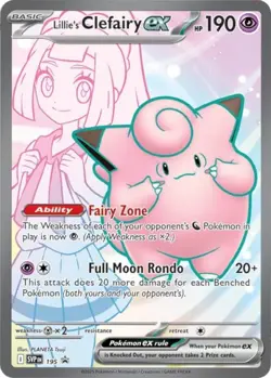 Lillie's Clefairy ex 195 Sv: Scarlet & Violet Promo Cards Holo - Image 1