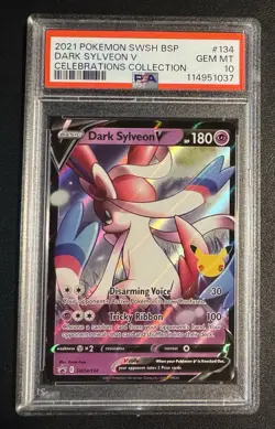 Pokemon TCG 2021 DARK SYLVEON V Celebrations SWSH134 BSP PSA 10 GEM MINT - Image 1