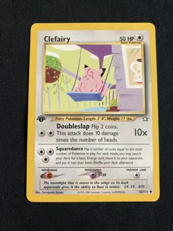 Clefairy 1st Edition Uncommon 30/111 Neo Genesis Pokemon TCG Card  2000 - Image 3