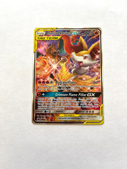 Charizard & Braixen GX SM230 Sm Holo Tag team Ultra rare Pokemon card - Image 4