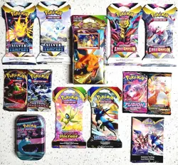 SWSH 10x Pokemon Booster Pack & Charizard Deck! Vivid, Fusion, Lost Origin more! - Image 11